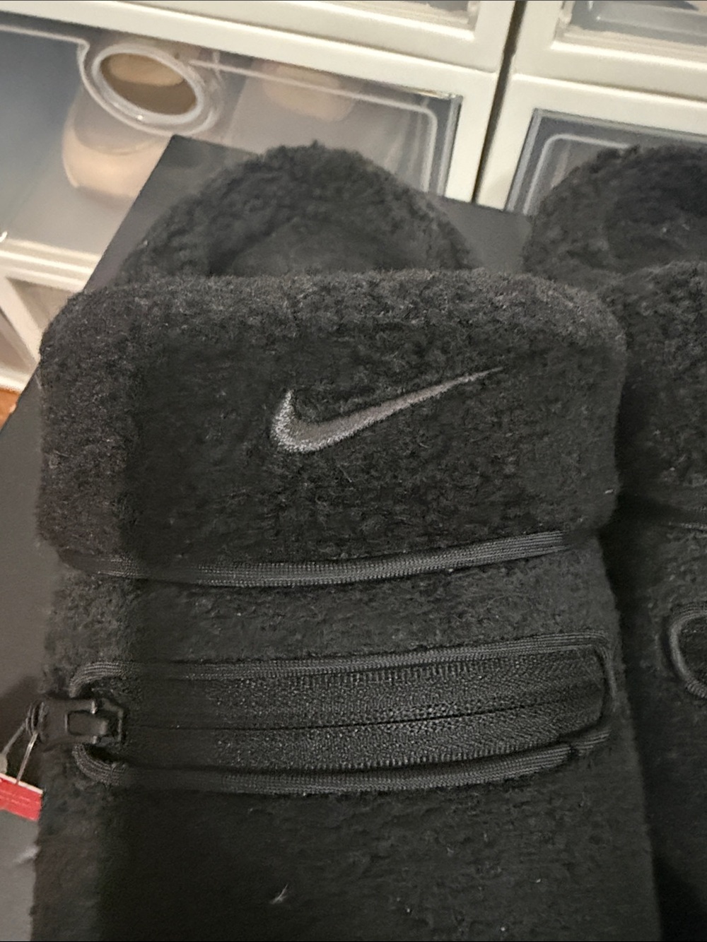 NWT Nike Black Fleece Slip-On Clogs with Embroidered Swoosh size 9 🖤 - Picture 5 of 7